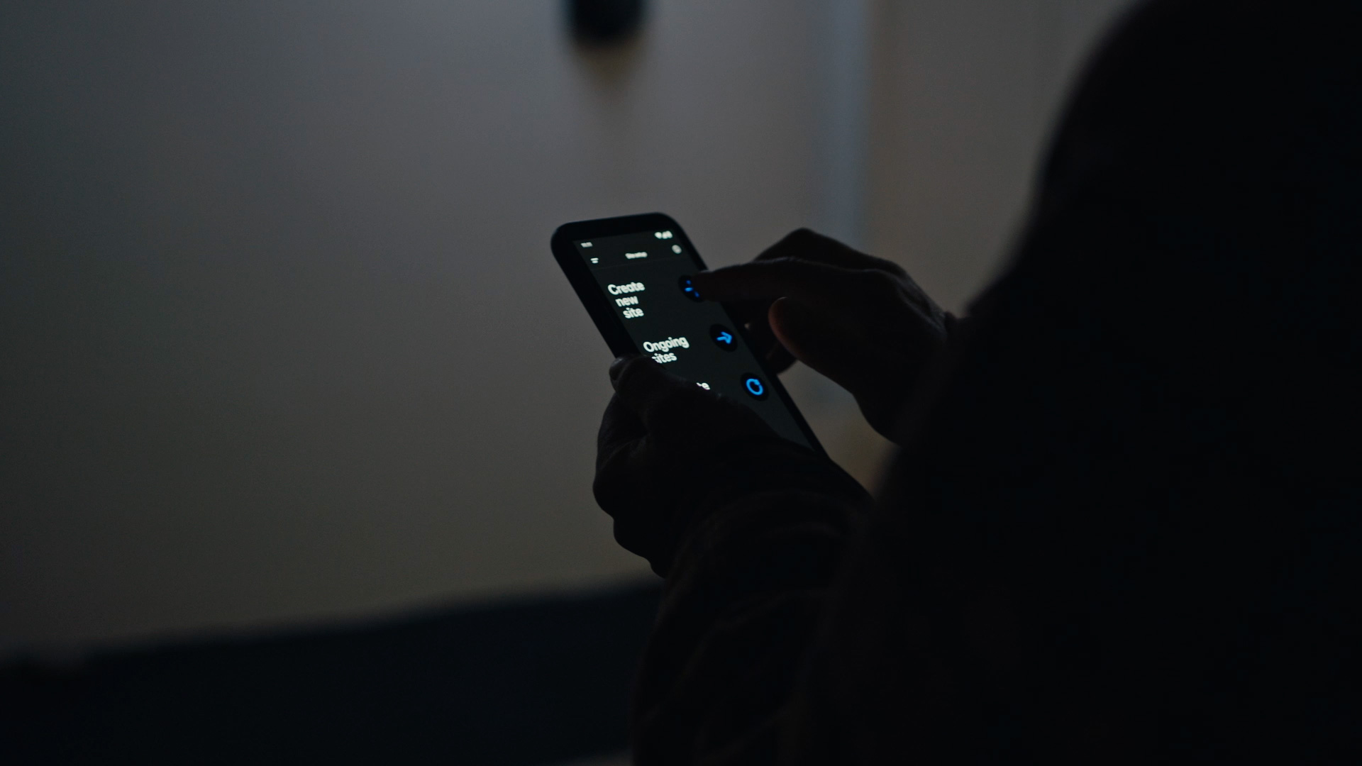 An installer using the installer app to create a new site