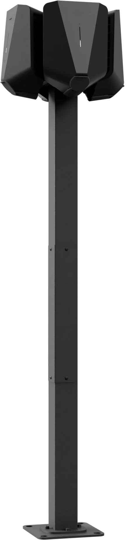 The Easee Base with four electric car chargers