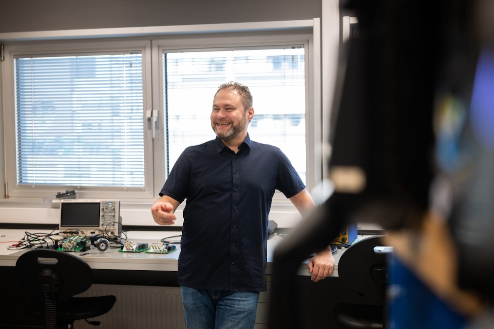 Kjetil Næsje in lab