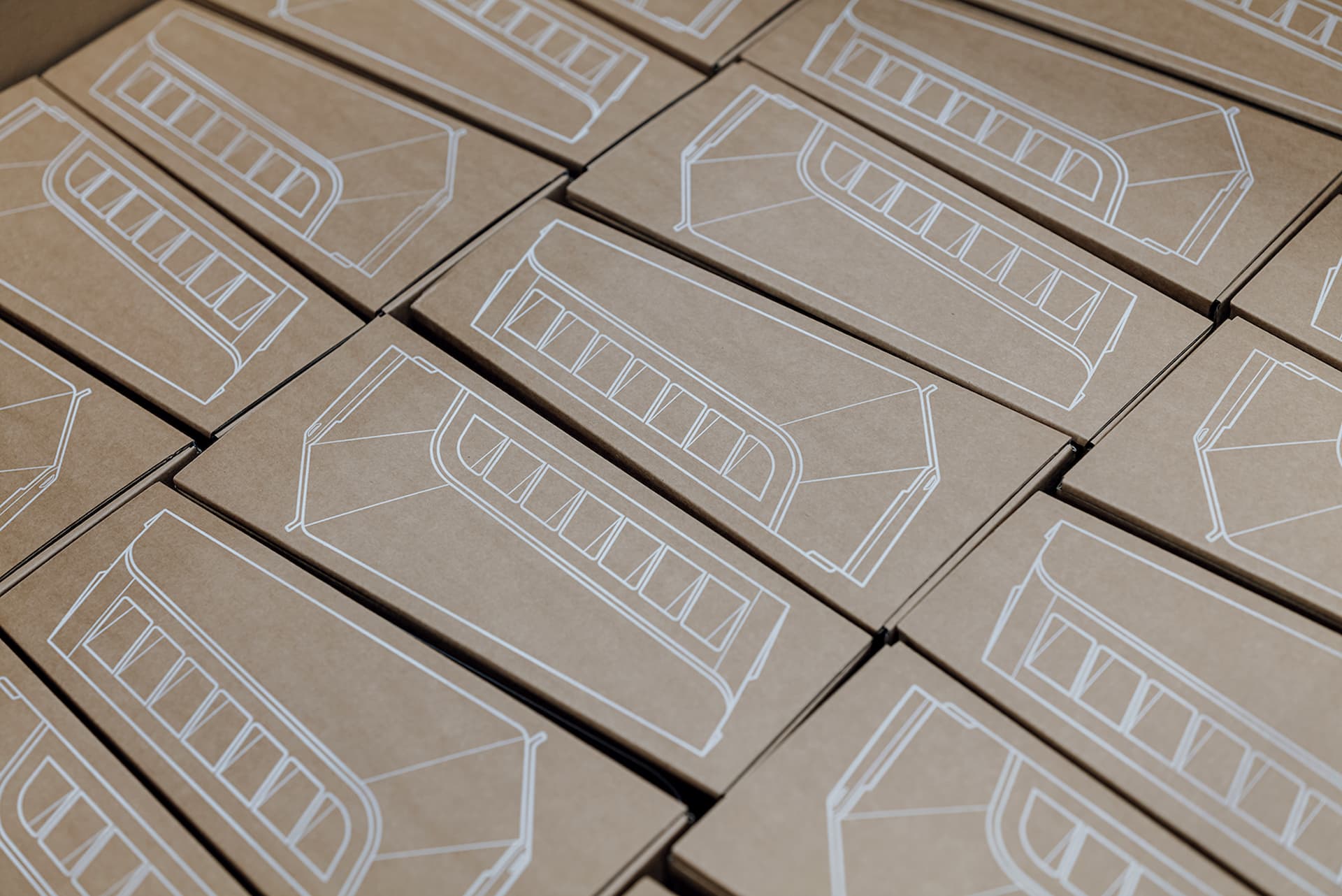 Pallet of EV charger boxes