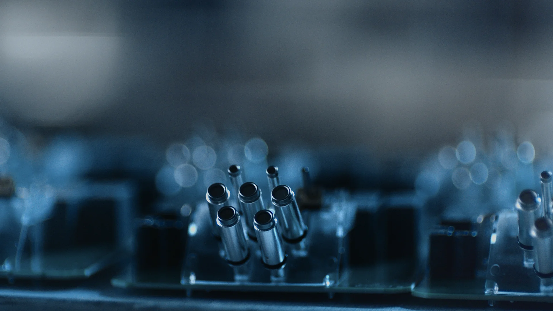 Charger pins on a circuit board